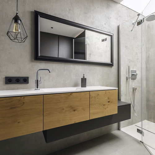 Panneau décoratif de revêtement - R109 PT Concrete - Kaindl - mural / pour agencement intérieur / pour plafond