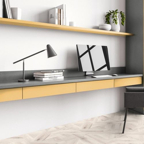 Panneau décoratif d'ameublement - 22863 MN Safran - Kaindl - pour agencement intérieur / à grande résistance / mélaminé