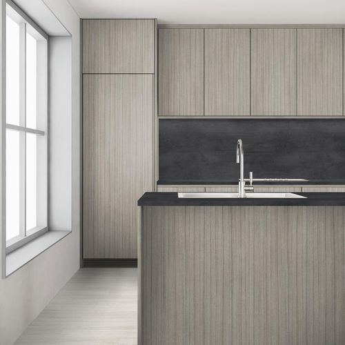 Panneau décoratif d'ameublement - K2824 GR Oak Eclipse Moon - Kaindl - pour agencement intérieur / à grande résistance / mélaminé