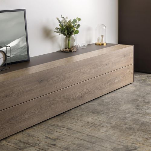 Panneau décoratif d'ameublement - K2773 OC Oak Cremona Tartufo - Kaindl - pour agencement intérieur / à grande résistance / mélaminé