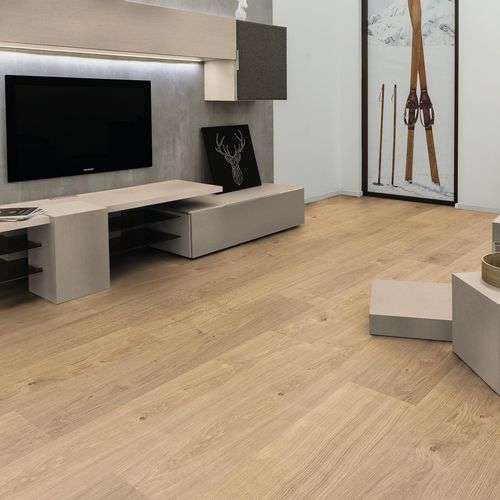 Panneau décoratif d'ameublement - K2823 GT Textile Lino Crema - Kaindl - pour agencement intérieur / à grande résistance / mélaminé