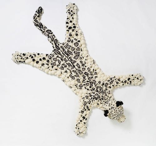 Tapis design original - Snow Leopard - MYK Berlin - à motif animalier / en mérinos / noué main