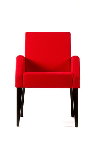 Fauteuil contemporain - RIVE GAUCHE - ADENTRO - en tissu / en hêtre