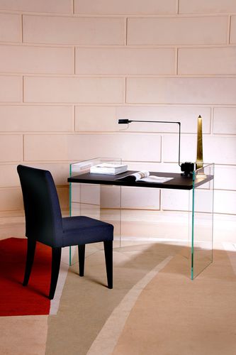 Chaise de salle à manger contemporaine - RIVE GAUCHE - ADENTRO - d'intérieur / en hêtre / tapissée
