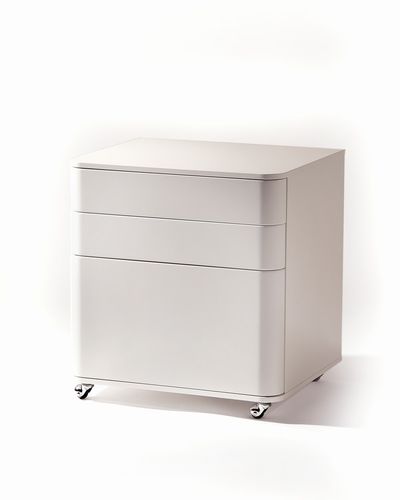 Caisson de bureau en MDF - COSIMO - ADENTRO - à 3 tiroirs / à roulettes