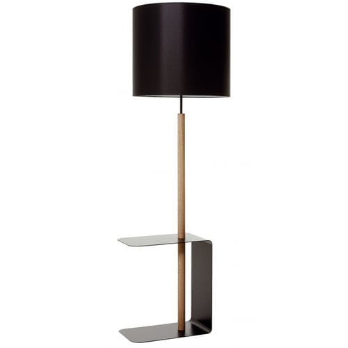 Lampe sur pied - PARK - FLAM ET LUCE LUMINAIRES - en bois / en tissu / contemporaine