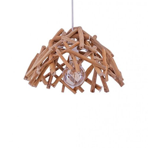 Suspension - KARA GM - FLAM ET LUCE LUMINAIRES - en bois / design original / d'intérieur