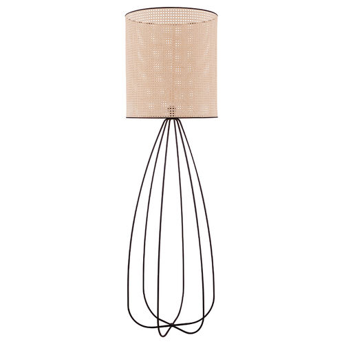 Lampe sur pied - LMP TRACY - FLAM ET LUCE LUMINAIRES - en métal / en tissu / contemporaine