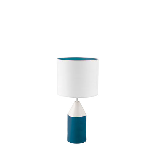 Lampe de table - TRUMPET HT - FLAM ET LUCE LUMINAIRES - en tissu / en céramique / contemporaine