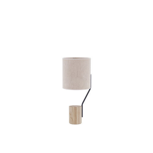 Lampe de table - DELIA - FLAM ET LUCE LUMINAIRES - en métal / en bois / contemporaine