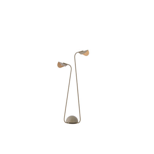 Lampe de sol - LMP ECLO - FLAM ET LUCE LUMINAIRES - en métal / en bois / contemporaine
