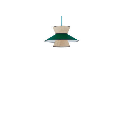 Lampe suspendue - LINDA - FLAM ET LUCE LUMINAIRES - en fibre naturelle / contemporaine / intérieure