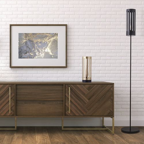 Lampe de table - MIMOSA - FLAM ET LUCE LUMINAIRES - en métal / en bois / contemporaine