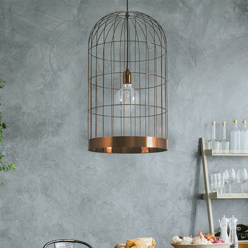 Plafonnier contemporain - GAIOLA PM - FLAM ET LUCE LUMINAIRES - sculptural / en métal / à LED
