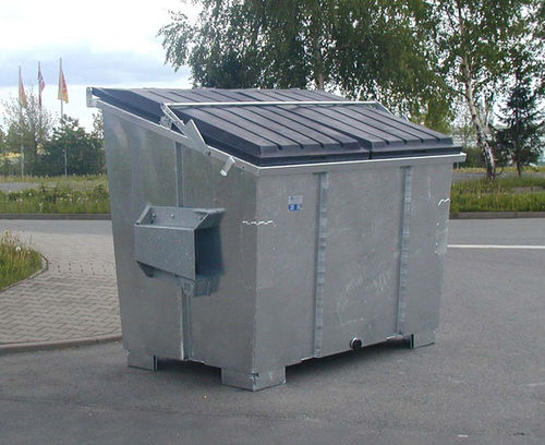 Poubelle conteneur - FEL 2500.009 - Engels - en acier / avec couvercle / industrielle