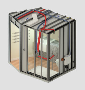Module préfabriqué pour salle de bain - CUBIK® STEEL - HYDRODISEÑO