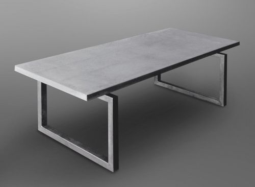 Table à manger contemporaine - ACCORD - Skulpturfabriken.se - en métal / en béton / rectangulaire