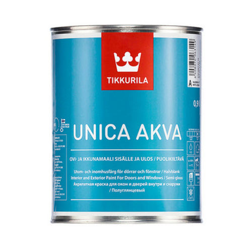 Peinture de protection - UNICA AKVA - TIKKURILA - d'extérieur / intérieure / pour fenêtre