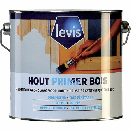 Primaire pour bois - LEVIS - glycéro / extérieur / d'intérieur
