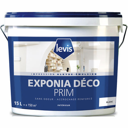 Primaire pour maçonnerie - EXPONIA DECO PRIM - LEVIS - acrylique / d'intérieur