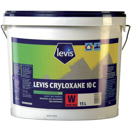 Peinture décorative - CRYLOXANE 10C - LEVIS - de façade / mate / microporeuse