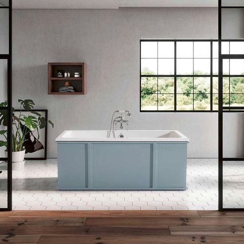 Baignoire à poser - ALLEN - RECOR - à usage professionnel / en fonte / blanche