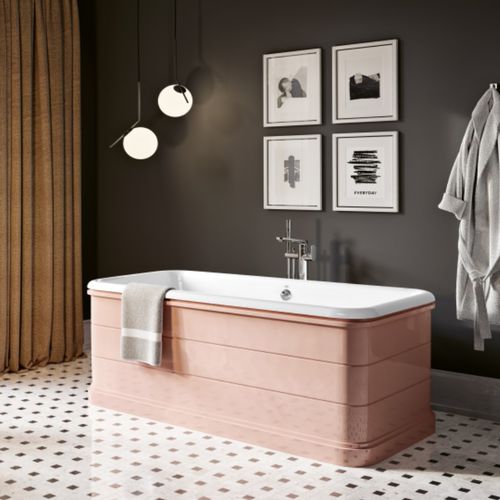 Baignoire en îlot - GIBSON - RECOR - pour habitat / en fonte / contemporaine