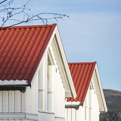 Tuile portugaise - HARMONIPLUS® - NORWAY - TATA STEEL - faîtière / en acier / petit moule