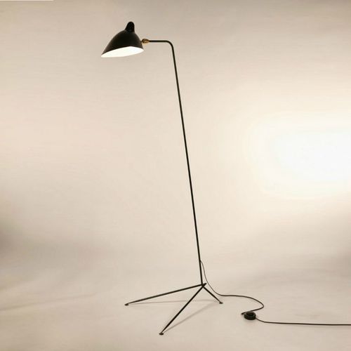 Lampe sur pied - MFL-1 - SERGE MOUILLE - en métal / contemporaine / d'intérieur