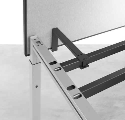 Séparateur de bureau sur bureau - Hund Möbelwerke - en aluminium / de protection / anthracite