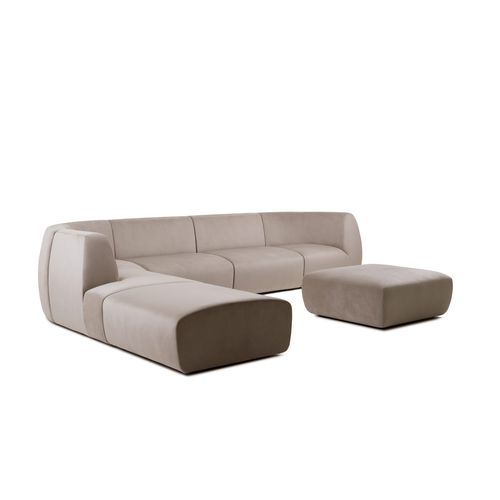 Canapé modulable - INFINITY OPTION - STELLAR WORKS - d'angle / contemporain / en tissu