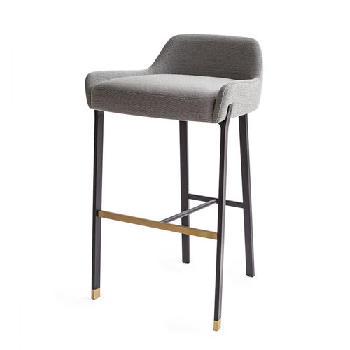 Tabouret de bar contemporain - BLINK - STELLAR WORKS - avec piètement en acier / avec piètement en acier inoxydable / tapissé