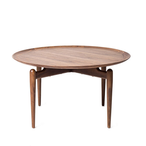 Table basse contemporaine - SLOW - STELLAR WORKS - en bois massif / en stratifié / ronde