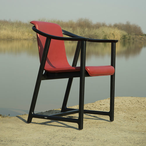 Chaise contemporaine - MANDARIN - STELLAR WORKS - d'intérieur / en bois massif / en acier inoxydable