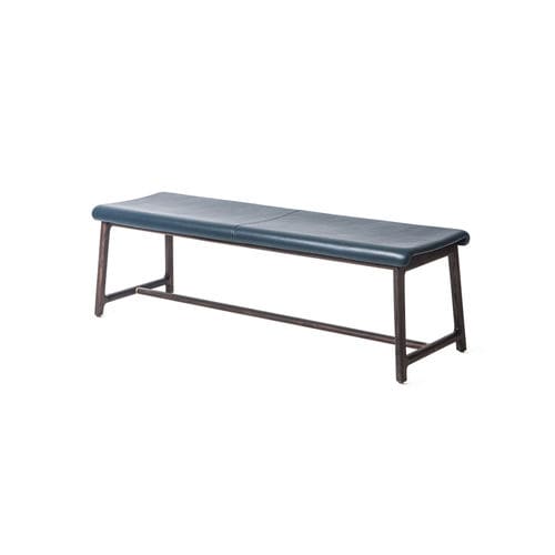 Banc contemporain - MANDARIN - STELLAR WORKS - en bois massif / en cuir / tapissé