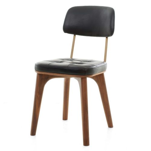 Chaise contemporaine - UTILITY - STELLAR WORKS - d'intérieur / en bois massif / avec piètement en acier inoxydable
