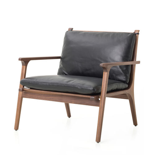 Fauteuil design scandinave - RÉN - STELLAR WORKS - en bois massif / en stratifié