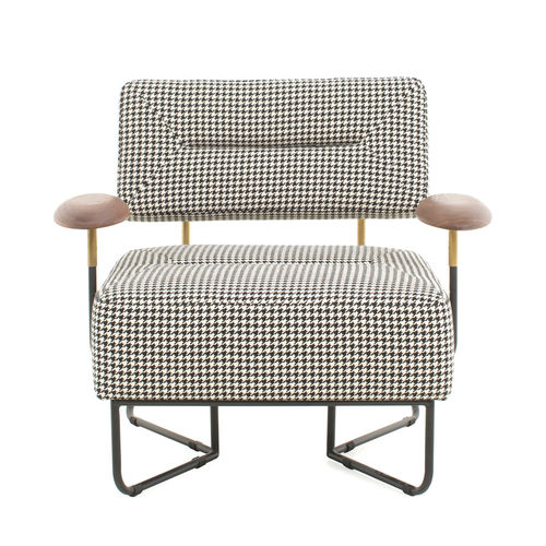 Fauteuil contemporain - QT - STELLAR WORKS - en bois massif / en acier / luge