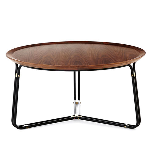 Table basse contemporaine - QT - STELLAR WORKS - en acier inoxydable / en stratifié / ronde