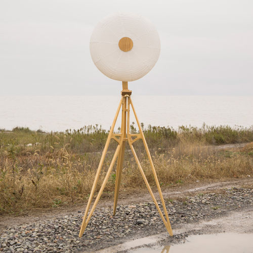 Lampe sur pied - KYOTO - STELLAR WORKS - en bois massif / en papier / design original