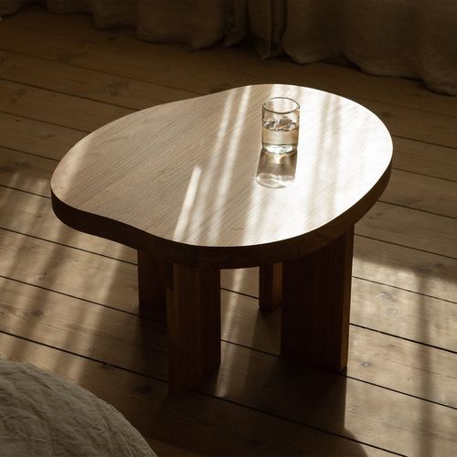 Table d'appoint contemporaine - Pond - FRAMA - en chêne / en bois huilé / avec piètement en chêne