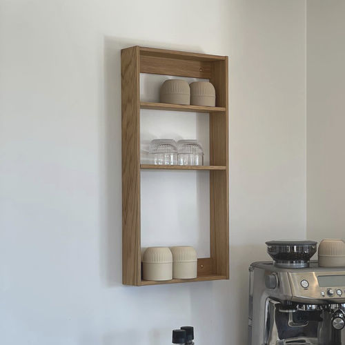 Étagère murale - Threesquare  - WEDOWOOD - contemporaine / en chêne / écolabel FSC