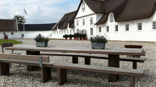 Ensemble table et chaises contemporain - THORS DESIGN - de jardin / en acier / en bois