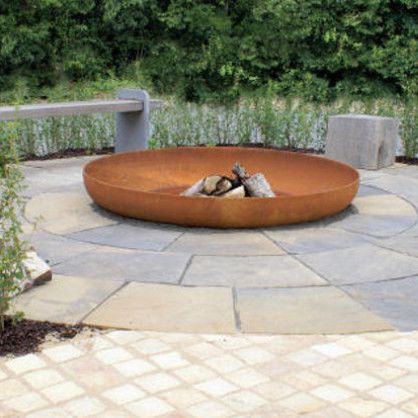 Cheminée à bois - THORS DESIGN - à poser / simple face / de jardin