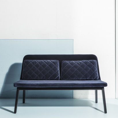 Canapé contemporain - LEAN - mobel copenhagen - en tissu / bleu / 2 places