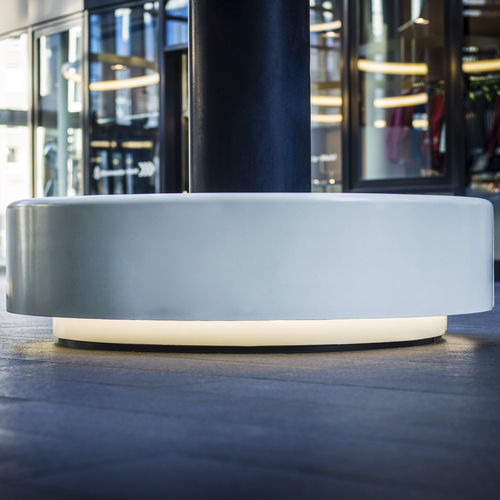 Banc contemporain - HAMBURG  - Stayconcrete - en béton / lumineux / professionnel