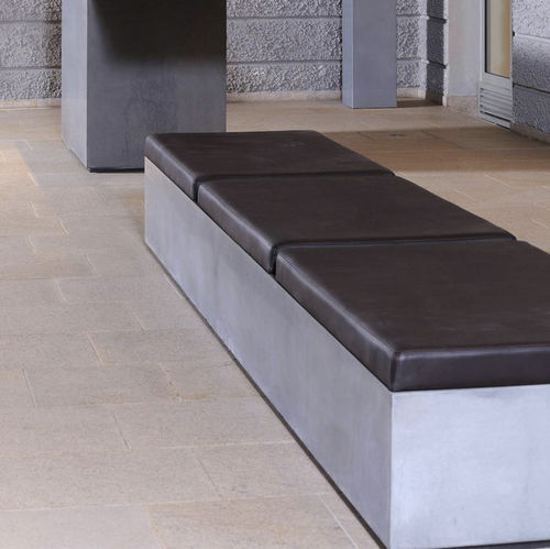 Banquette contemporaine - Stayconcrete - en cuir / en béton / professionnelle