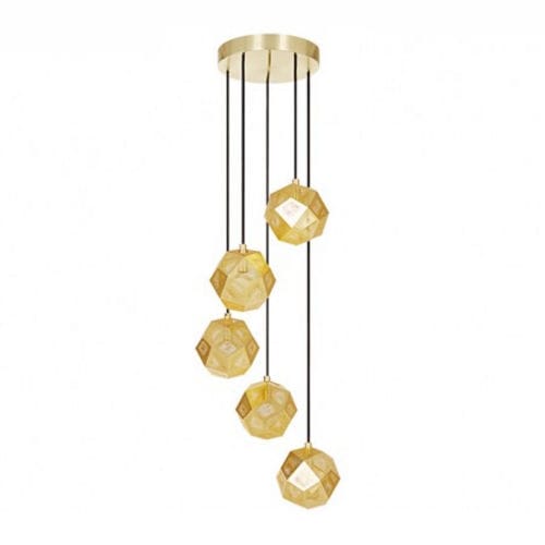 Lustre contemporain - ETCH MINI : ETSMCH01BEU - Tom Dixon - en laiton / professionnel / à boules