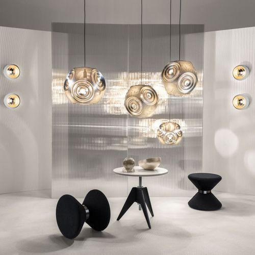 Suspension - CURVE BALL : CUP01SEU/CUP02SEU - Tom Dixon - en laiton / design original / d'intérieur