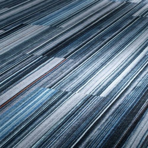 Moquette tuftée - ROUTE - OBJECT CARPET - en polyamide / professionnelle / à rayures